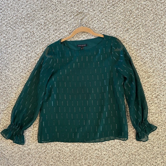 Banana Republic Tops - Banana Republic Elegant Green Blouse